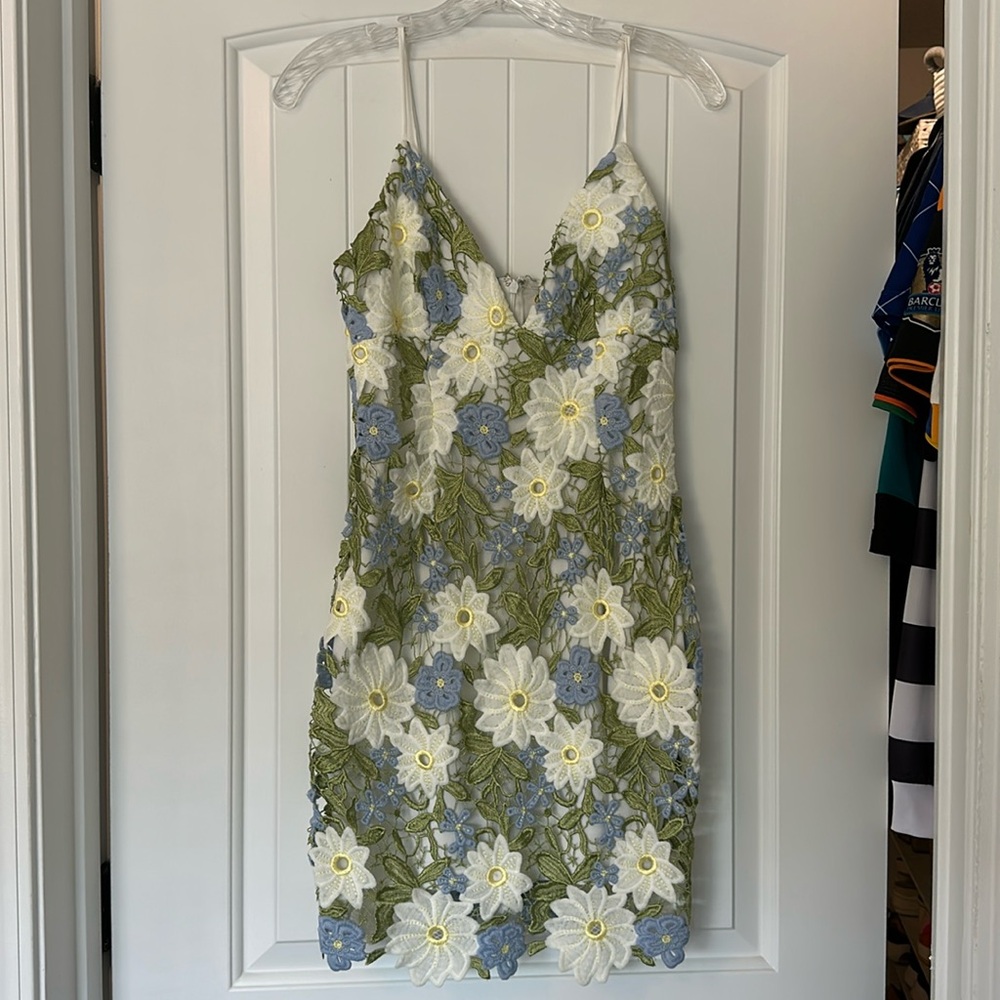 Form Fitting Floral Dress